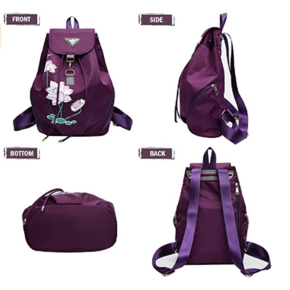 Women Backpacks Purses Vintage Backpack Anti-theft - Picture 2 of 7